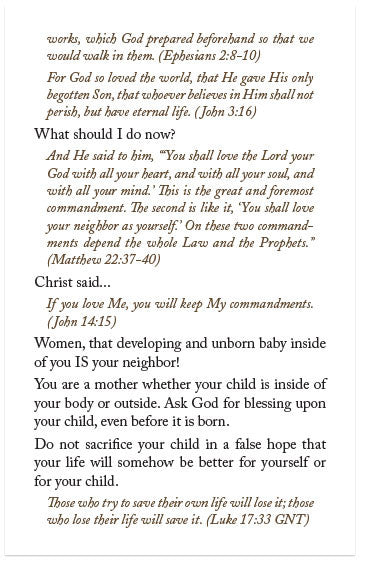 Pro-Choice? (NASB)
