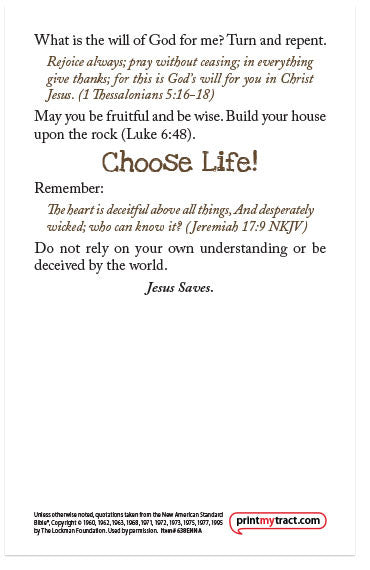 Pro-Choice? (NASB)