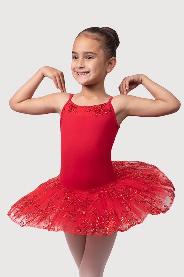 R0820G - Bloch 'Perlaida' Sequin Overlay Girls Tutu Dress