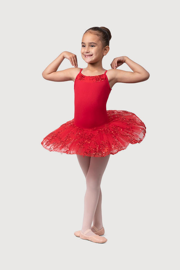 R0820G - Bloch 'Perlaida' Sequin Overlay Girls Tutu Dress