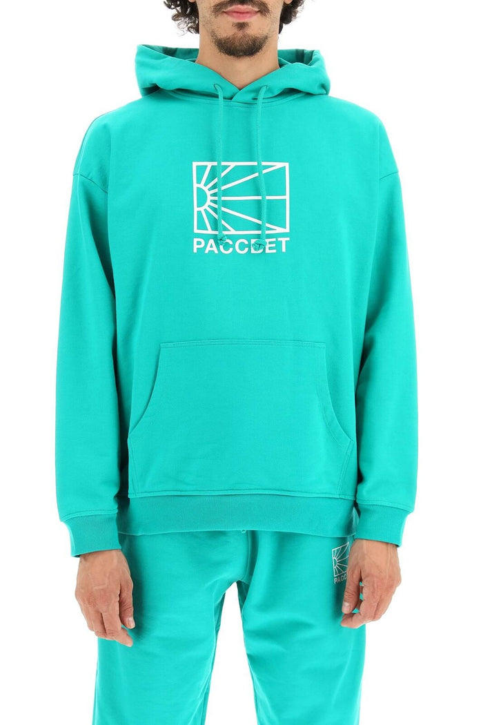 Rassvet Men Knit Big Logo Hoodie - Green