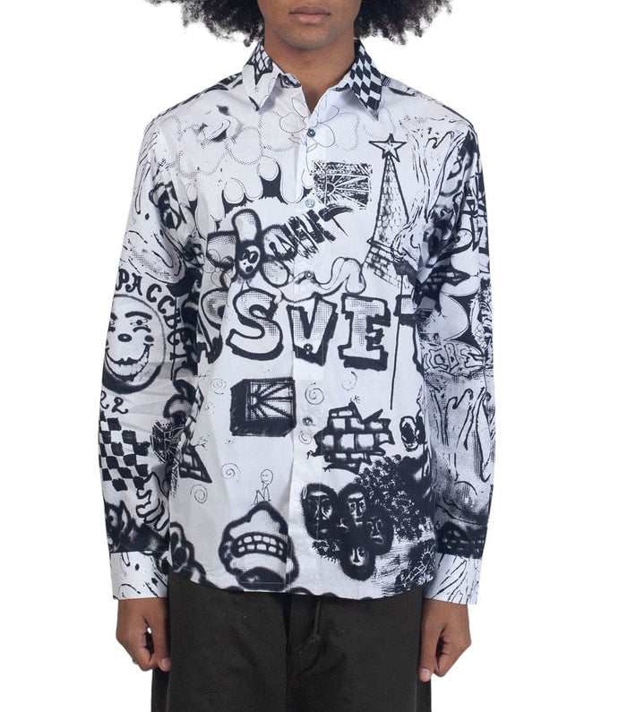 Rassvet Men Spray Manager Shirt Woven - White