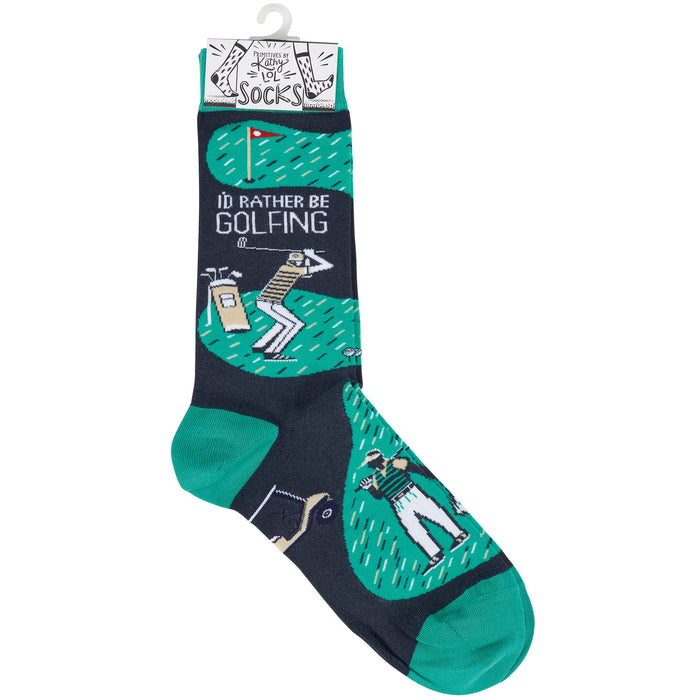 Rather Be Golfing Socks - Premium Socks from Primitives by Kathy - Just $11.50! Shop now at Pat's Monograms