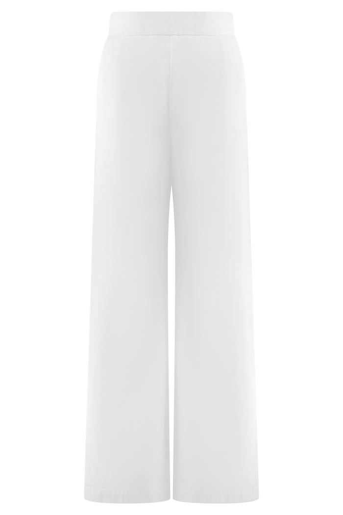Rayne Wide Leg Denim Jeans - White