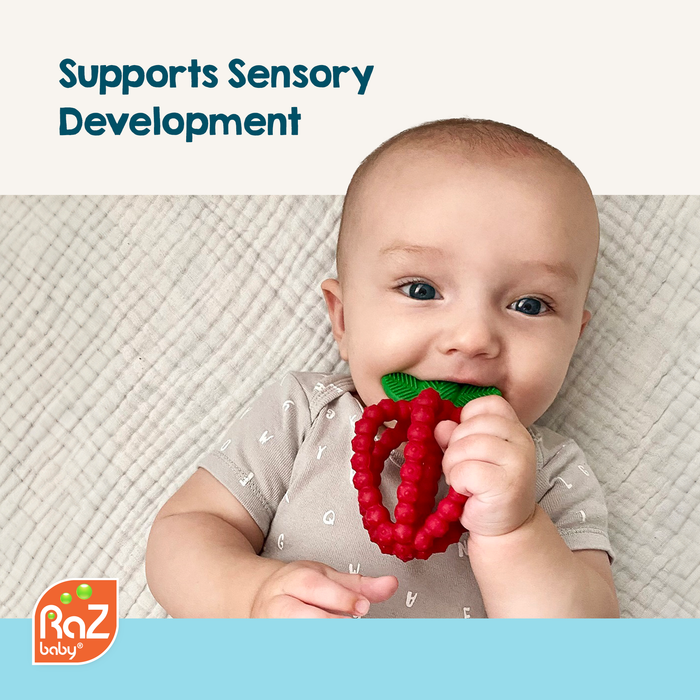 RaZberry Bites Teething Toy - Pink - Premium Baby Soothers from RaZbaby - Just $9.95! Shop now at Pat's Monograms