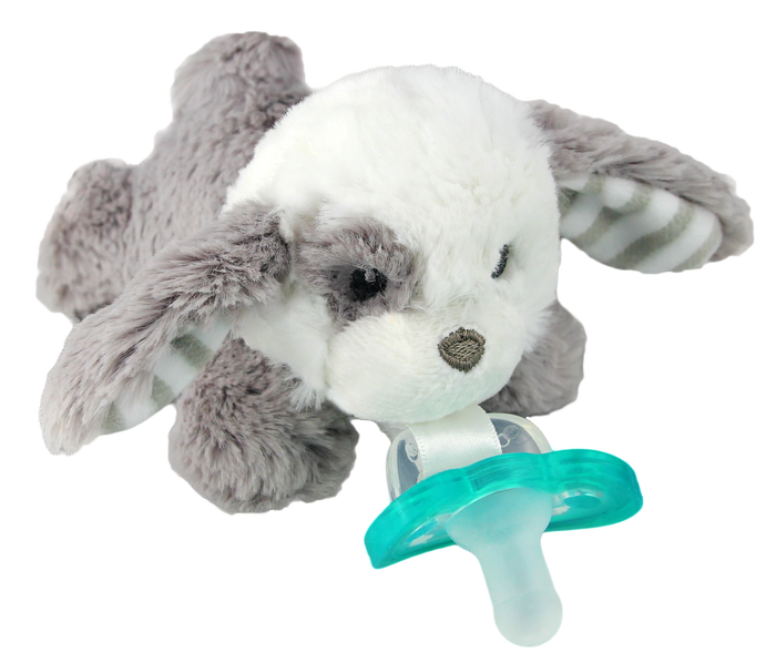 RaZbuddy Palmer Puppy Paci/Teether Holder - Premium Baby Gift from RaZbaby - Just $12.99! Shop now at Pat's Monograms