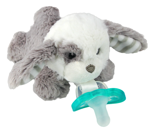 RaZbuddy Palmer Puppy Paci/Teether Holder - Premium Baby Gift from RaZbaby - Just $12.99! Shop now at Pat's Monograms
