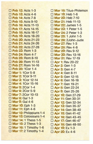 Read The Bible In A Year