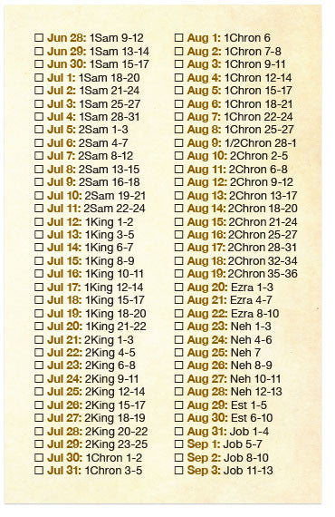 Read The Bible In A Year