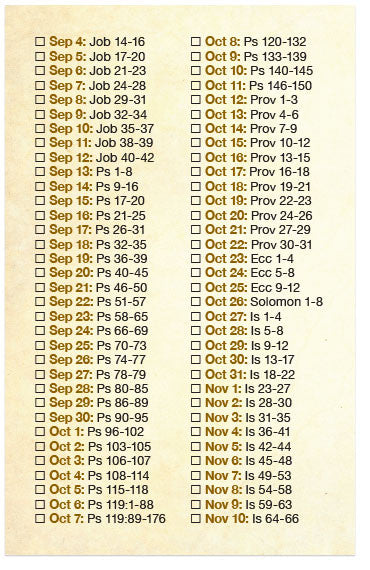 Read The Bible In A Year