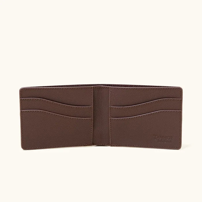 Recycled Leather Utility Bifold - Cognac