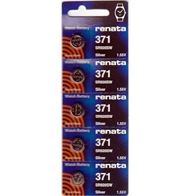 Renata 371 Battery. Pack of 10
