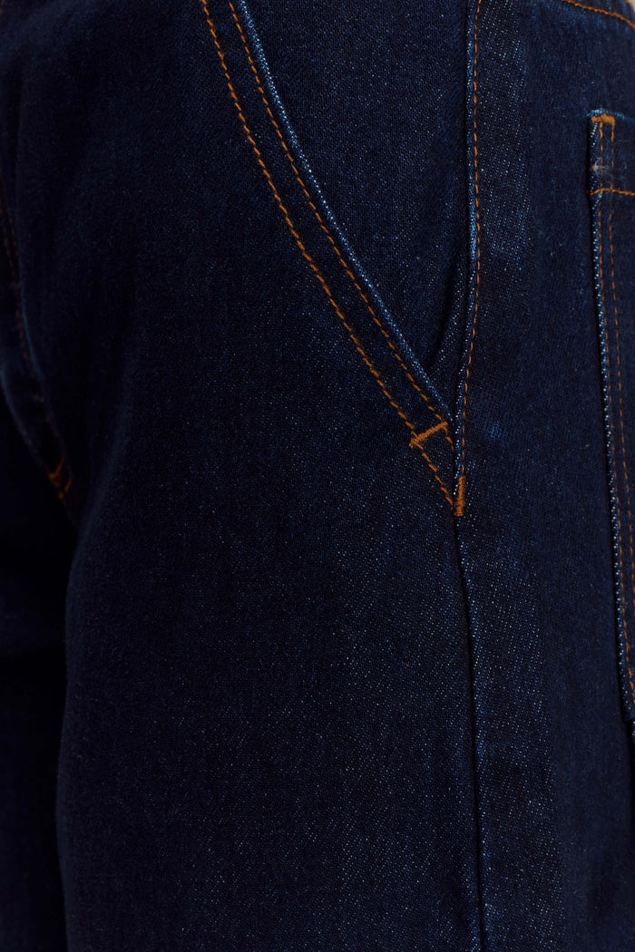 Renata Barrel Denim Jeans - Indigo Blue
