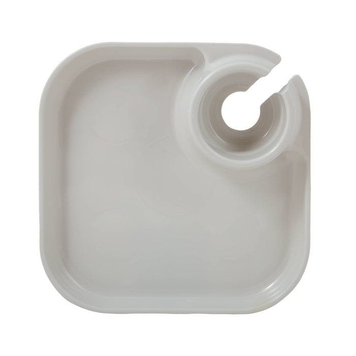 Reusable Party Plates w/ Stemware Holder - Set of 4 - White - Premium Kitchen Accessories from Fancy Panz - Just $19.95! Shop now at Pat's Monograms