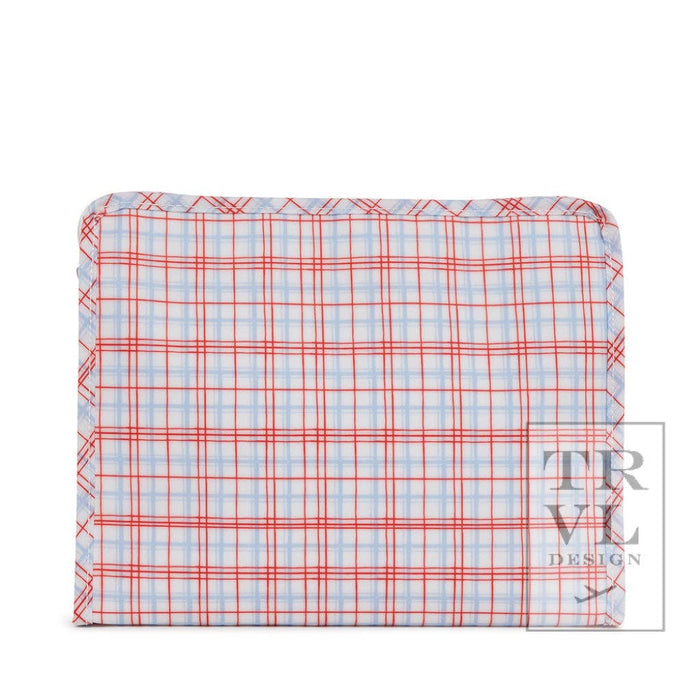 Roadie Large - Classic Plaid Zip Pouches - Premium travel bag from TRVL Design - Just $32! Shop now at Pat's Monograms