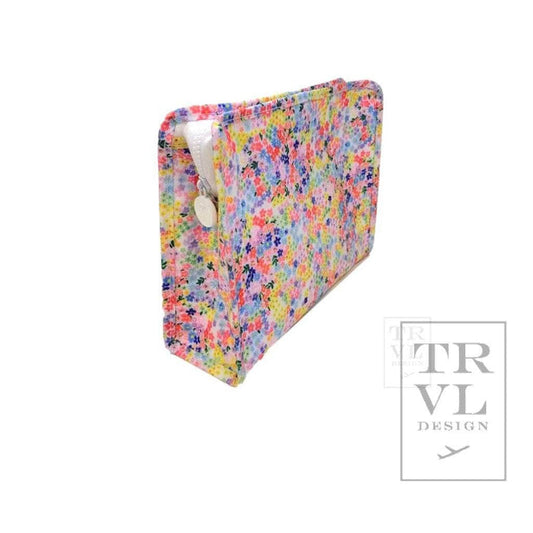 ROADIE LARGE Zip Pouch - MEADOW FLORAL - Premium Cosmetic Bag from TRVL Design - Just $32! Shop now at Pat's Monograms