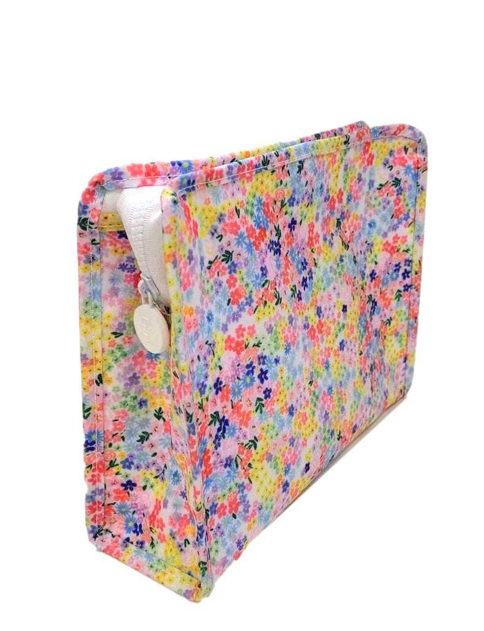 ROADIE LARGE Zip Pouch - MEADOW FLORAL - Premium Cosmetic Bag from TRVL Design - Just $32! Shop now at Pat's Monograms