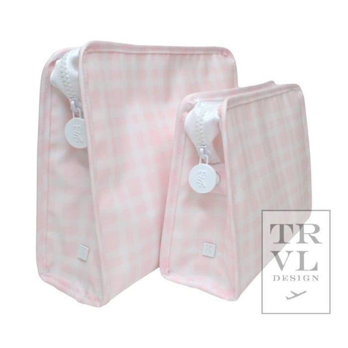 Roadie Medium - Pimlico Plaid Pink Zip Pouch - Premium Travel Accessories from TRVL Design - Just $29.95! Shop now at Pat's Monograms