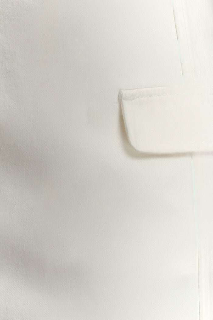 Rosalyn Mini Denim Skort - White