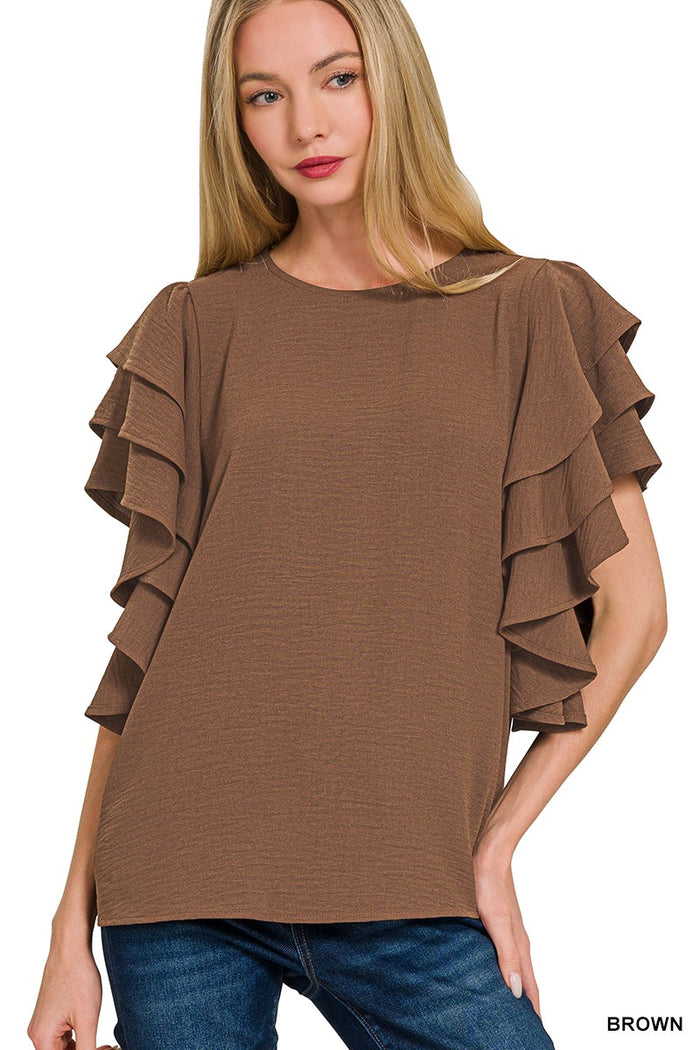 RUFFLE TIER TOP