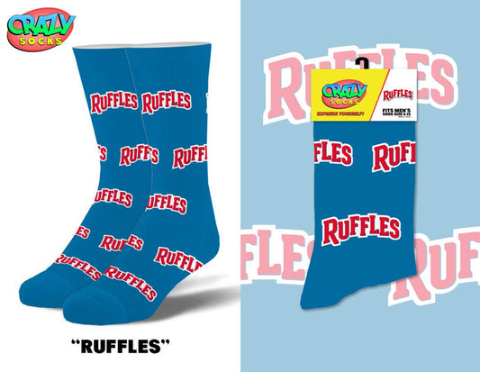 Ruffles - Mens Crew Folded - Crazy Socks - Premium Socks from Crazy Socks - Just $8! Shop now at Pat's Monograms