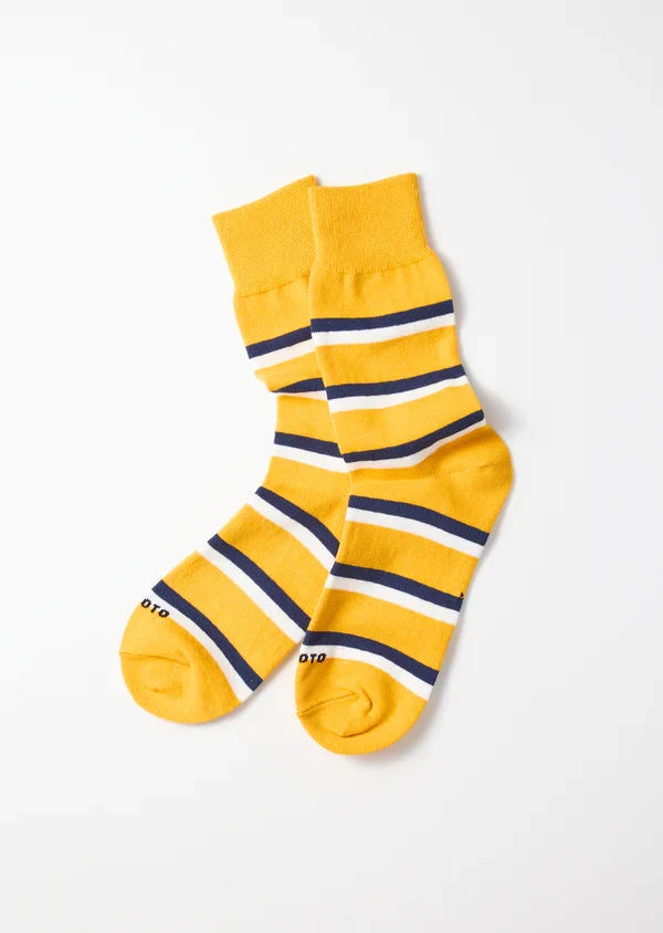 Rugby Striped Socks- Yellow