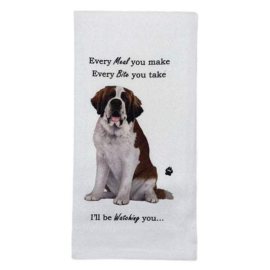 Saint Bernard Kitchen Towel - Premium Kitchen Towels from E&S Pets - Just $10.95! Shop now at Pat's Monograms