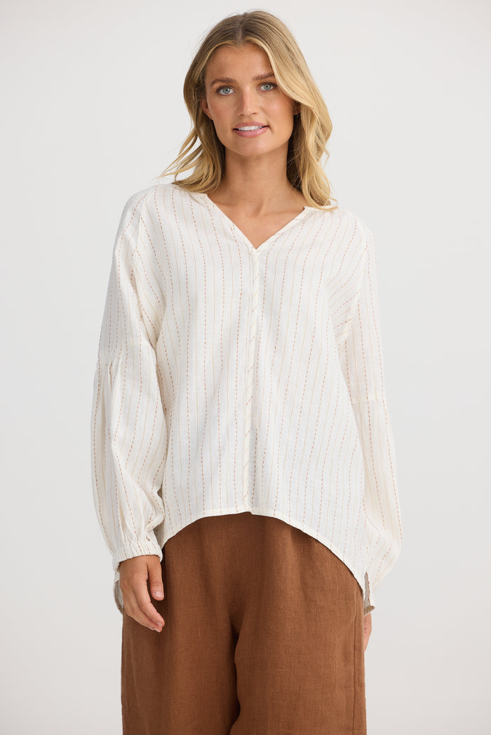 Salerno Top (Ecuador Stripe)