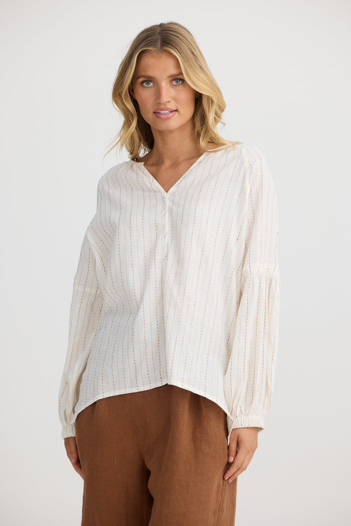 Salerno Top (Ecuador Stripe)