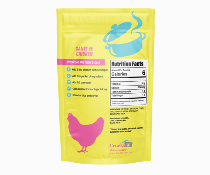Santa Fe Chicken - Premium gourmet Foods from Crockstar - Just $9.95! Shop now at Pat's Monograms