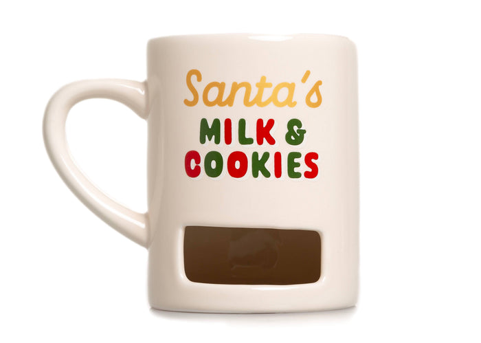 Santa’s Milk & Cookies Christmas Ceramic Mug, White - Premium drinkware from Pearhead - Just $11.95! Shop now at Pat's Monograms