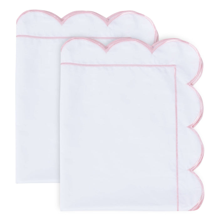 Scallop Frame Embroidered Cotton Percale Euro Sham - Premium Home Textiles from Mélange Home - Just $48.95! Shop now at Pat's Monograms