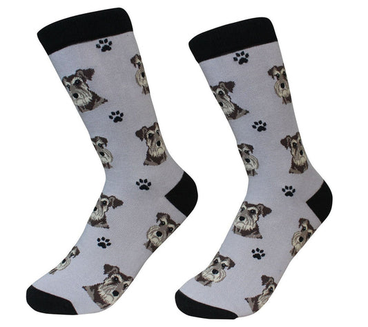 Schnauzer Uncropped Socks - Premium Socks from Sock Daddy - Just $10.95! Shop now at Pat's Monograms