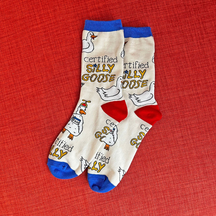Silly Goose | Women's Funny Cotton Crew Socks - Premium Socks from Oooh Yeah/Sock It Up/Oooh Geez Slippers - Just $11.95! Shop now at Pat's Monograms