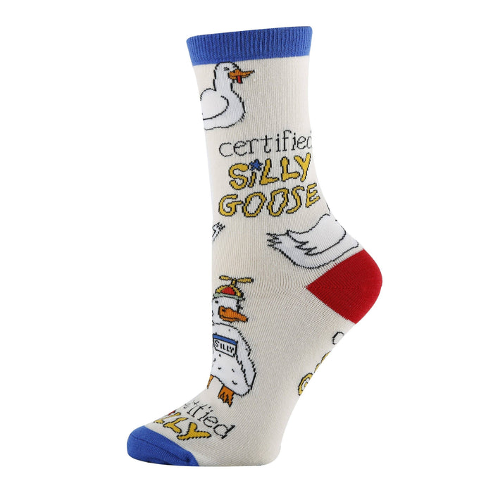 Silly Goose | Women's Funny Cotton Crew Socks - Premium Socks from Oooh Yeah/Sock It Up/Oooh Geez Slippers - Just $11.95! Shop now at Pat's Monograms