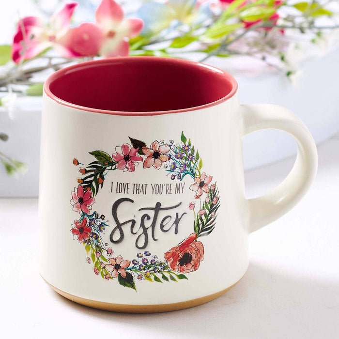 Sister Ceramic Coffee Mug with Clay Dipped Base - Ecclesiast - Premium gift item from Christian Art Gifts - Just $12.95! Shop now at Pat's Monograms