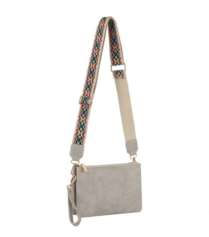 Small Guitar Strap Crossbody Leather Purse: Brown - Premium  from Handbag Factory Corp - Just $39.96! Shop now at Pat's Monograms