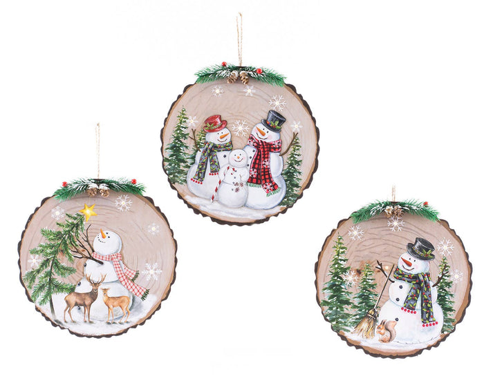 Snowman Lit Ornaments - Premium Christmas Ornament from Oak Street Wholesale - Just $9.95! Shop now at Pat's Monograms
