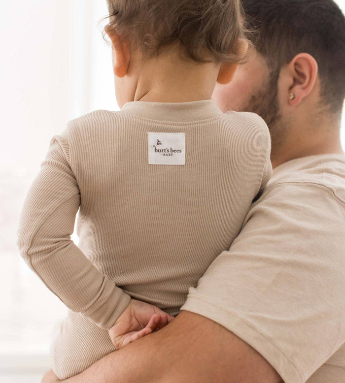 Solid Rib Organic Cotton Sleep & Play - Hummus - Premium Baby & Toddler Outfits from Burt's Bees Baby - Just $14.95! Shop now at Pat's Monograms