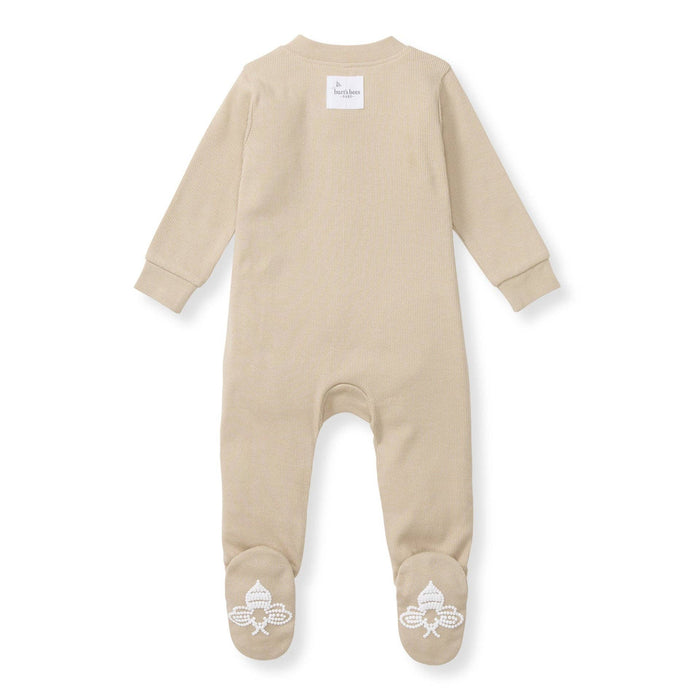 Solid Rib Organic Cotton Sleep & Play - Hummus - Premium Baby & Toddler Outfits from Burt's Bees Baby - Just $14.95! Shop now at Pat's Monograms