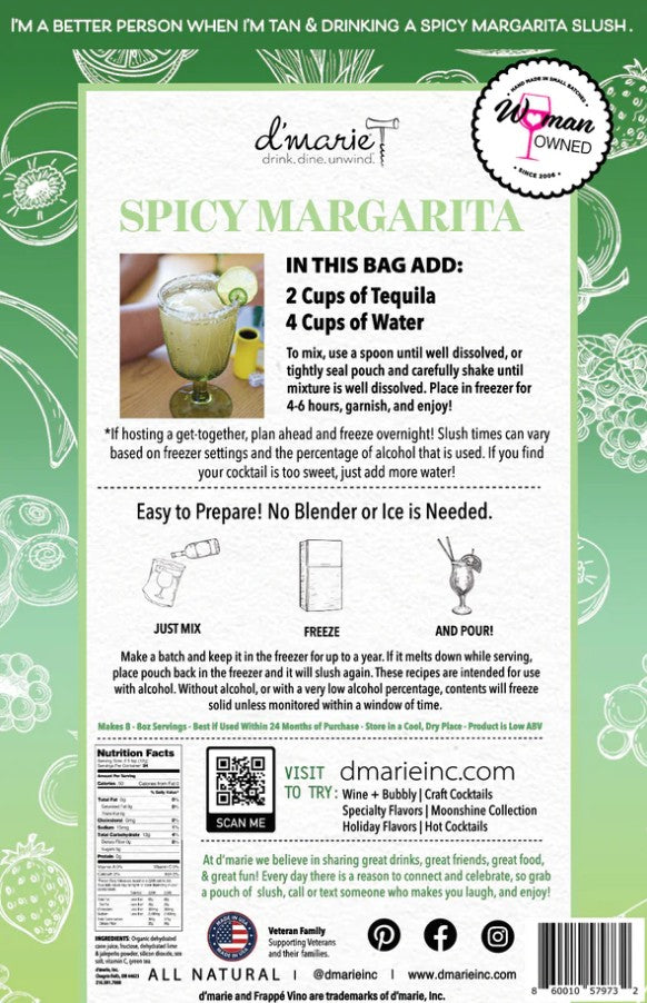 Spicy Margarita - Premium drink mix from d'marie - Just $17! Shop now at Pat's Monograms