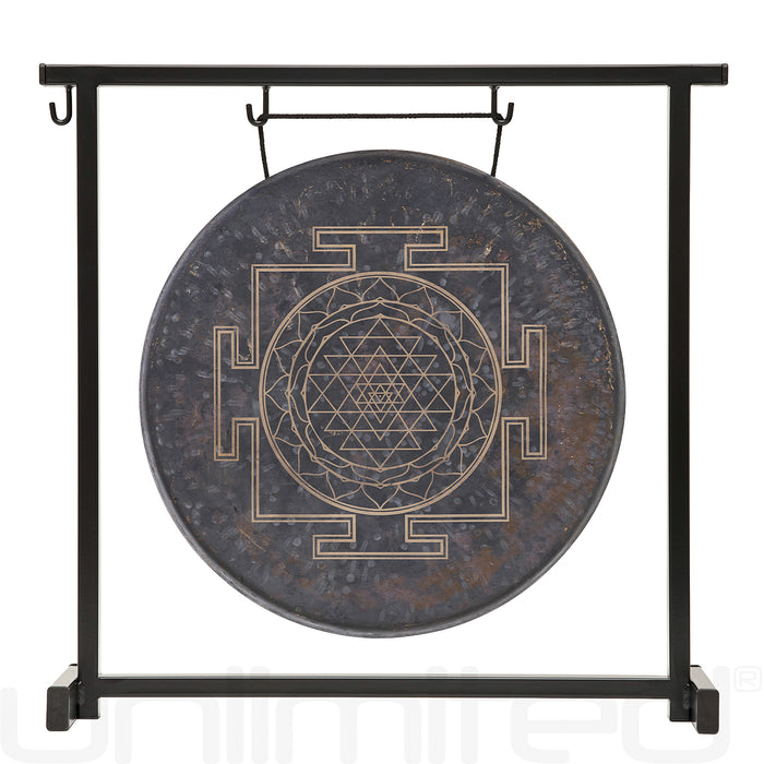 Sri Yantra Gong on Stands