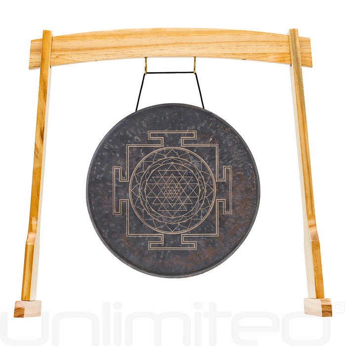 Sri Yantra Gong on Stands