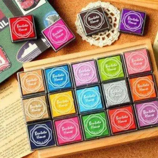 Stamp Ink Pad Mini Stamp Pads Multicolored Ink Pads Scrapbook Supplies