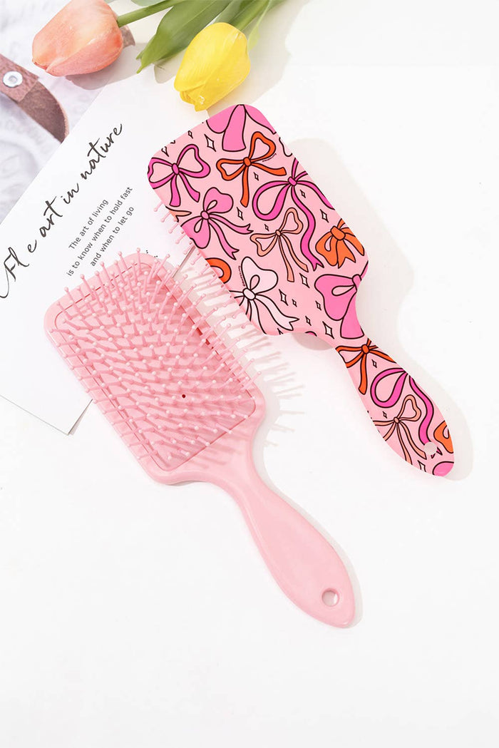 Starry Ribbon Bow Print Air Cushion Comb - Premium Accessories from Aapparella - Just $7.95! Shop now at Pat's Monograms