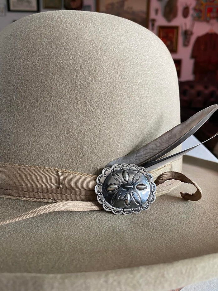 Sterling Repoussé Concho Pin