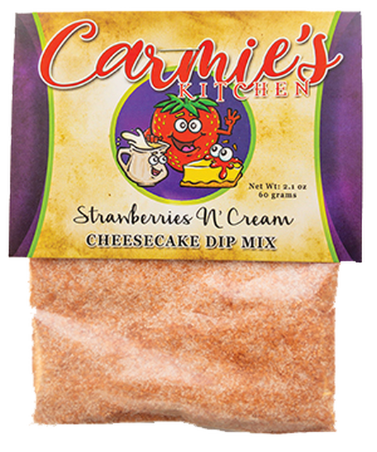 Strawberries n' Cream Cheesecake Dip - Premium Dips & Spreads from Carmie's Kitchen - Just $5! Shop now at Pat's Monograms