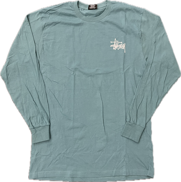 Stussy Basic Logo L/S Tee (Teal)