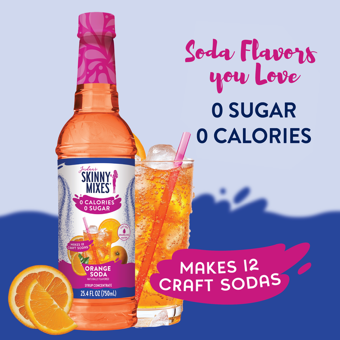 Sugar Free Orange Soda Syrup - Premium drink mix from Jordan's Skinny Mixes - Just $9.59! Shop now at Pat's Monograms