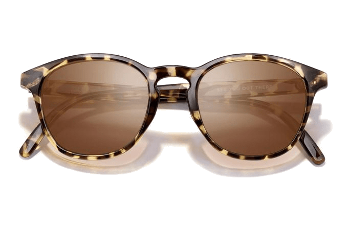 Tortoise Amber Custom Sunski Yuba Polarized Sunglasses - Corporate Gifts